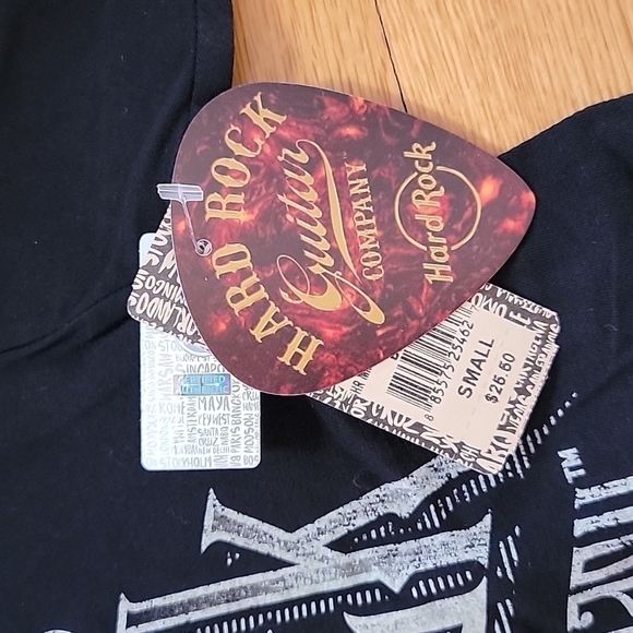 NWT Hard Rock Guitar Company Atlantic City NEW SMALL Tee - Picture 3 of 4